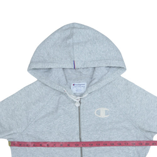 Mens UK Size M Champion Grey Full Zip Hoodie
