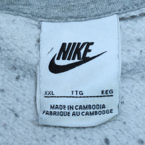 Mens UK Size 2XL Nike Grey Pullover Hoodie