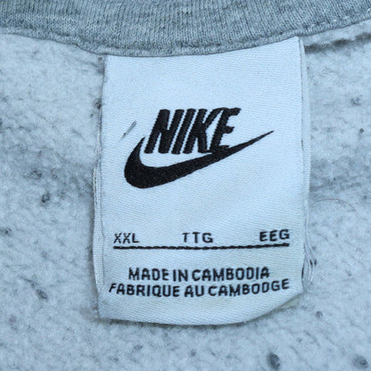 Mens UK Size 2XL Nike Grey Pullover Hoodie