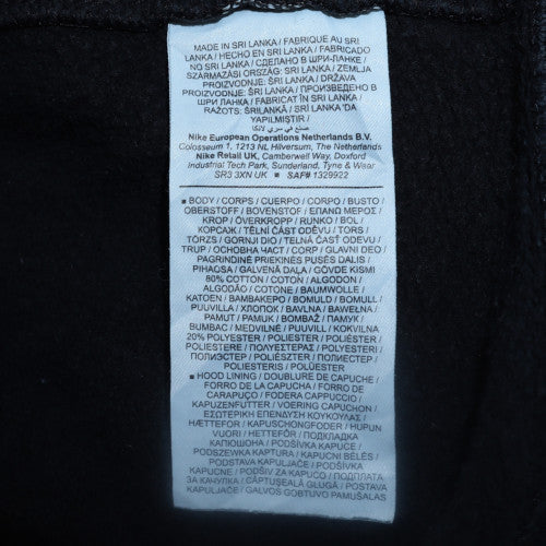 Mens UK Size L Nike Black Full Zip Hoodie