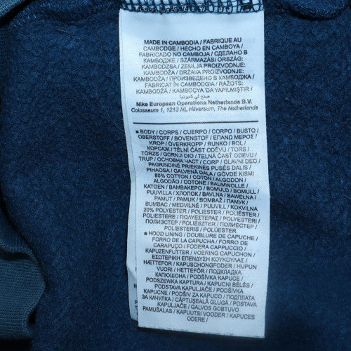 Mens UK Size L Jordan Blue Pullover Hoodie