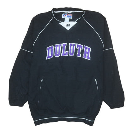 Mens UK Size L Russell Athletic Black Pullover Sweatshirt