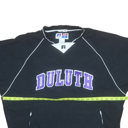 Mens UK Size L Russell Athletic Black Pullover Sweatshirt