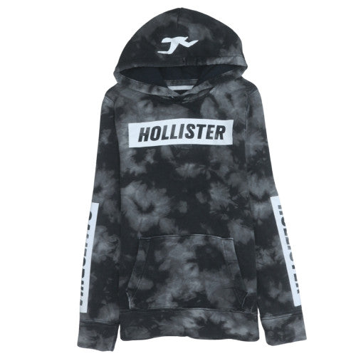 Mens UK Size M Hollister Black Pullover Hoodie