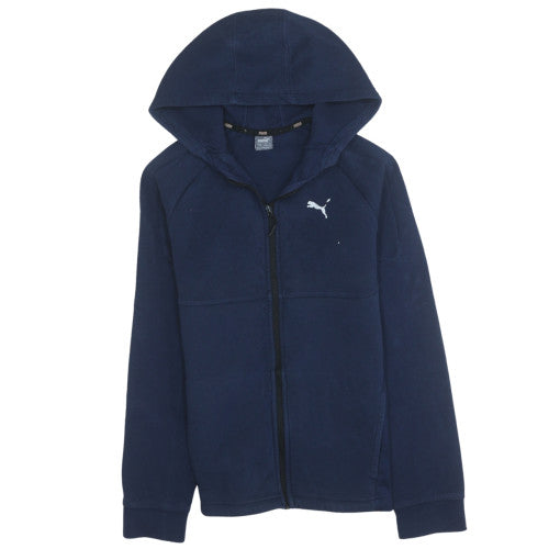 Boys UK Size 13-14 Years PUMA Blue Full Zip Hoodie