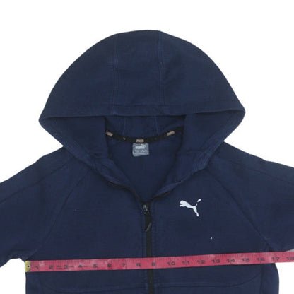 Boys UK Size 13-14 Years PUMA Blue Full Zip Hoodie