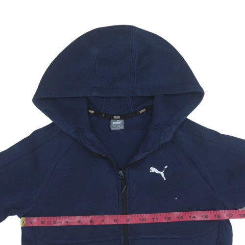 Boys UK Size 13-14 Years PUMA Blue Full Zip Hoodie