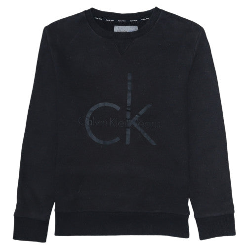Womens UK Size S Calvin Klein Black Pullover Sweatshirt