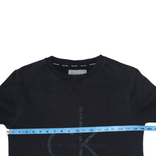 Womens UK Size S Calvin Klein Black Pullover Sweatshirt