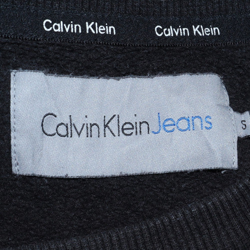 Womens UK Size S Calvin Klein Black Pullover Sweatshirt