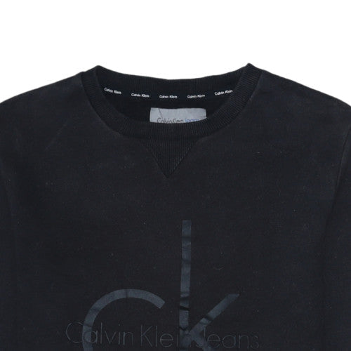 Womens UK Size S Calvin Klein Black Pullover Sweatshirt