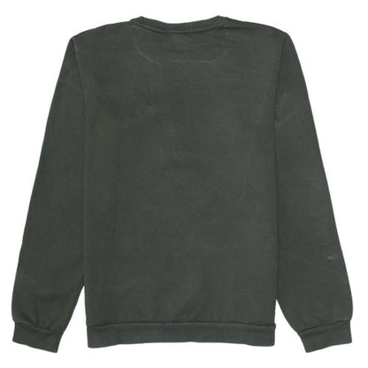 Puma Boys Green Crew Neck Sweatshirt Size 14 Years Fleece Logo Pullover