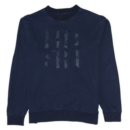 Mens UK Size L HUGO BOSS Blue Pullover Sweatshirt