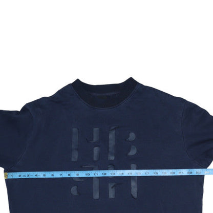Mens UK Size L HUGO BOSS Blue Pullover Sweatshirt
