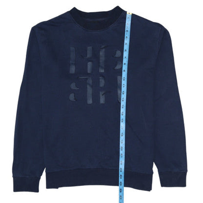 Mens UK Size L HUGO BOSS Blue Pullover Sweatshirt