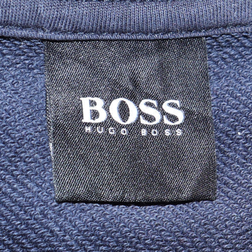 Mens UK Size L HUGO BOSS Blue Pullover Sweatshirt