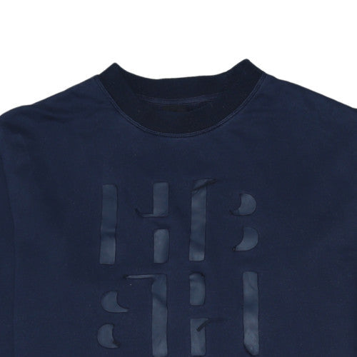 Mens UK Size L HUGO BOSS Blue Pullover Sweatshirt