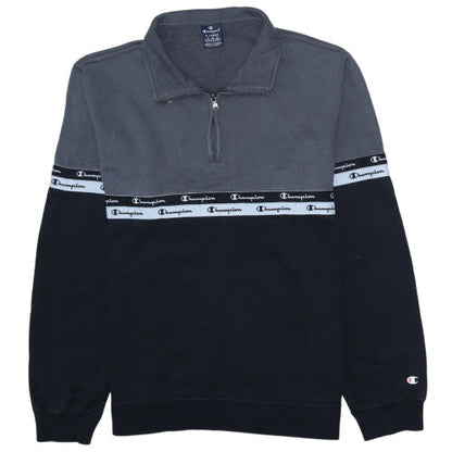 Mens UK Size XL Champion Multicoloured 1/4 Zip Sweatshirt
