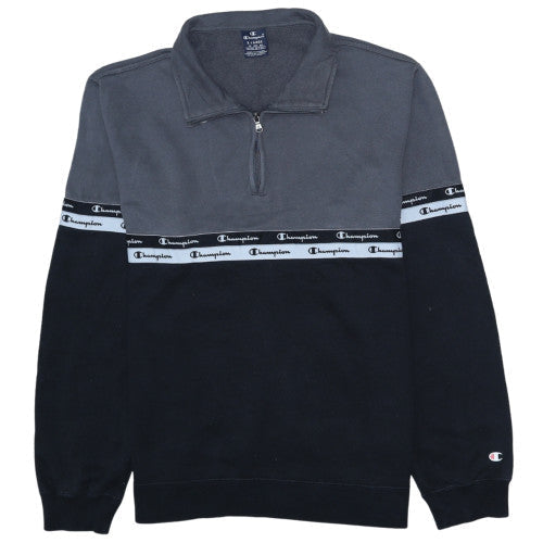 Mens UK Size XL Champion Multicoloured 1/4 Zip Sweatshirt
