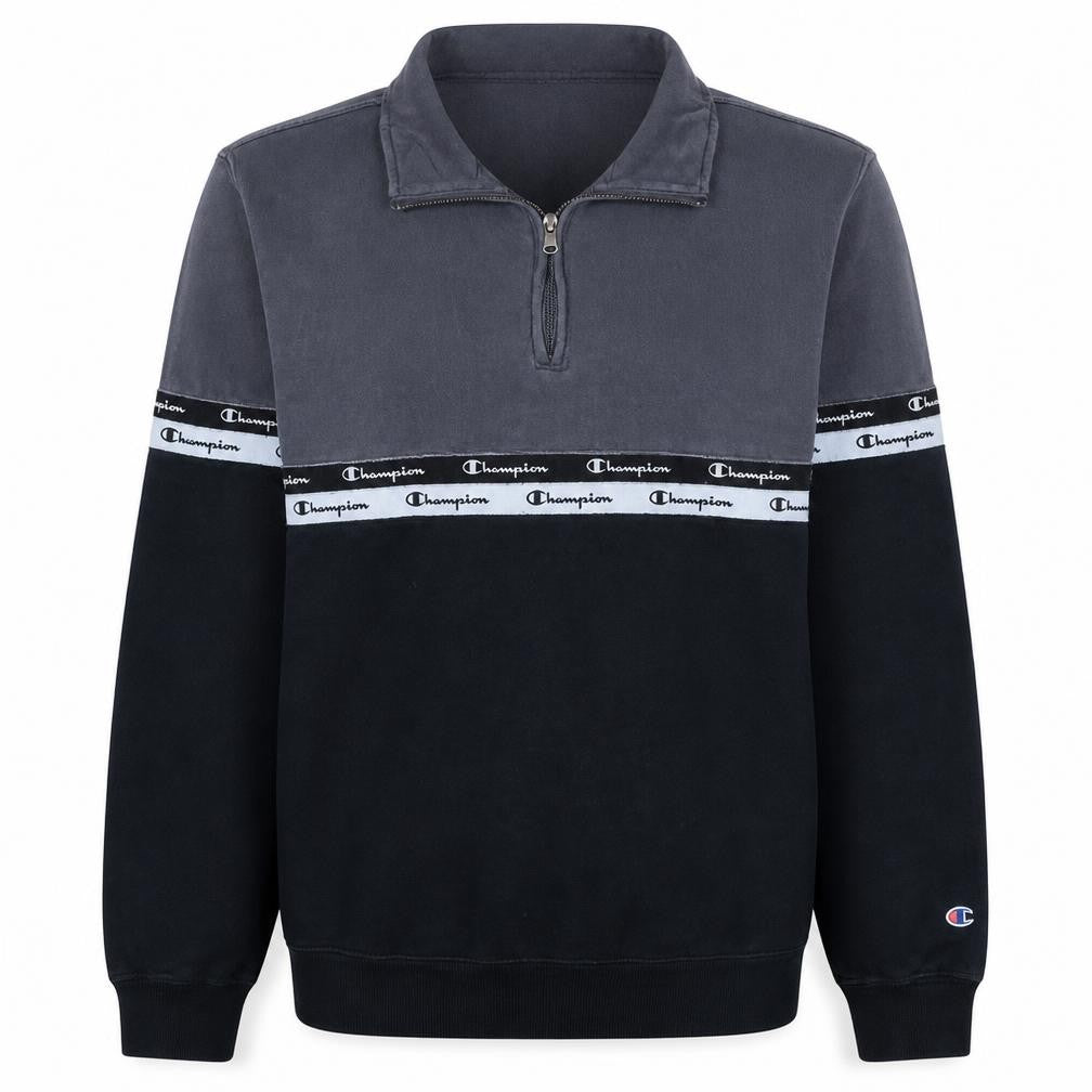 Mens UK Size XL Champion Multicoloured 1/4 Zip Sweatshirt
