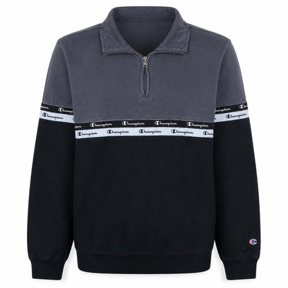 Mens UK Size XL Champion Multicoloured 1/4 Zip Sweatshirt
