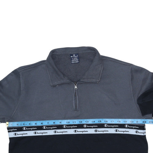 Mens UK Size XL Champion Multicoloured 1/4 Zip Sweatshirt