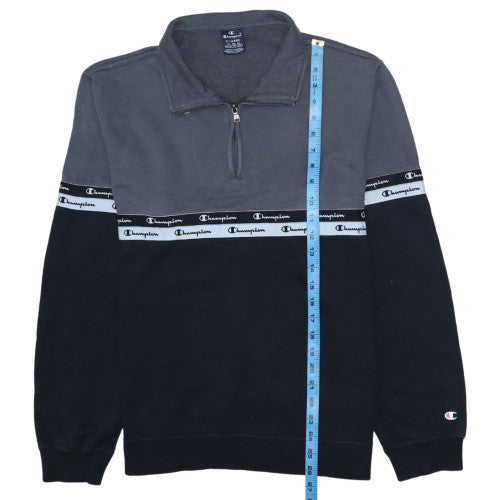 Mens UK Size XL Champion Multicoloured 1/4 Zip Sweatshirt