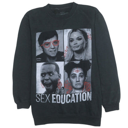 Womens UK Size L Netflix Black Pullover Sweatshirt