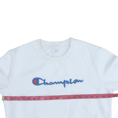 Womens UK Size M Champion White Pullover Sweatshirt