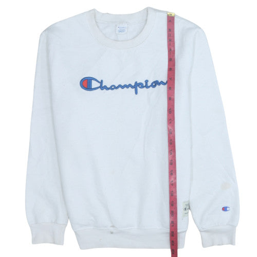 Womens UK Size M Champion White Pullover Sweatshirt