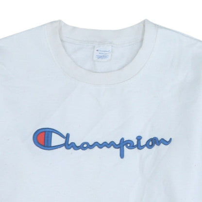 Womens UK Size M Champion White Pullover Sweatshirt
