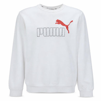 Mens UK Size S PUMA White Pullover Sweatshirt