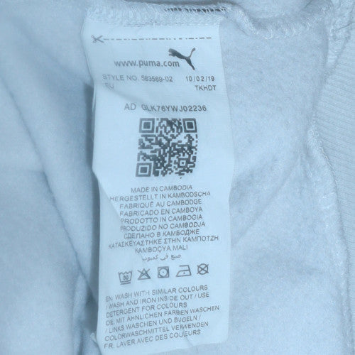 Mens UK Size S PUMA White Pullover Sweatshirt
