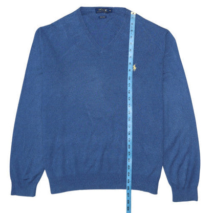 Mens UK Size XL Polo Ralph Lauren Blue Pullover Jumper