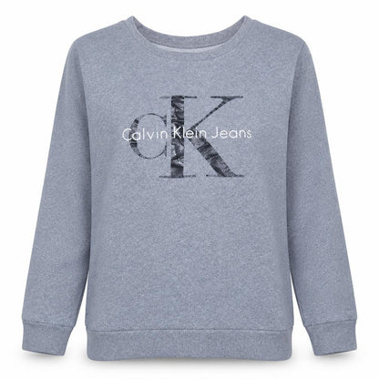 Womens UK Size M Calvin Klein Jeans Grey Pullover Sweatshirt