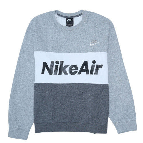 Mens UK Size L Nike Grey Pullover Sweatshirt