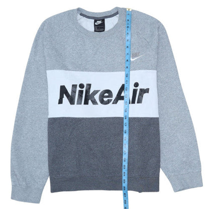 Mens UK Size L Nike Grey Pullover Sweatshirt