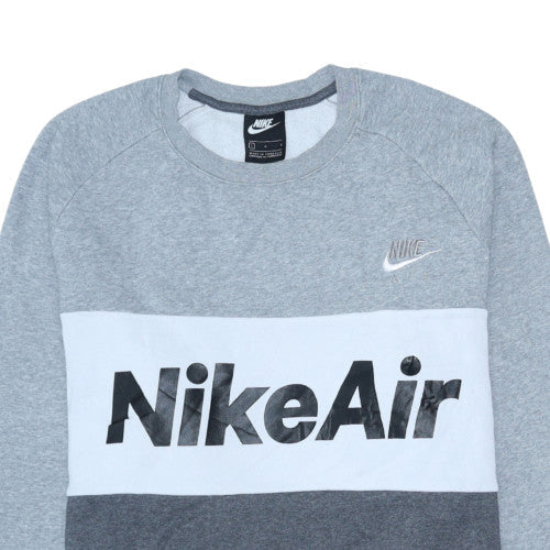 Mens UK Size L Nike Grey Pullover Sweatshirt