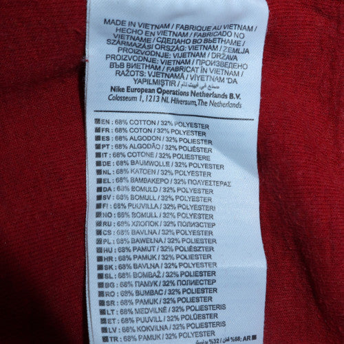 Mens UK Size S Nike Red Pullover Sweatshirt