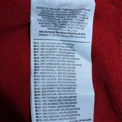 Mens UK Size S Nike Red Pullover Sweatshirt