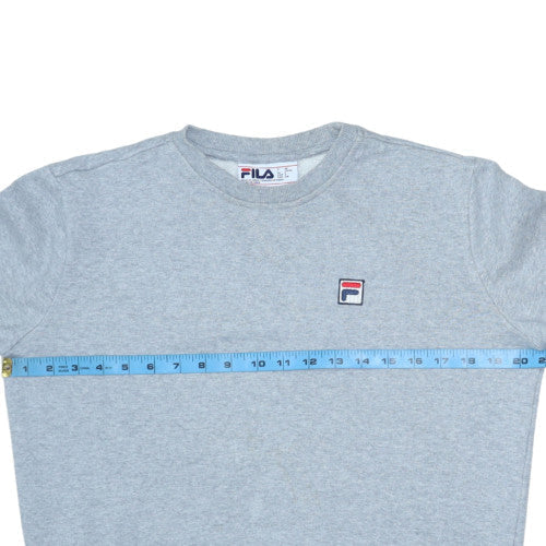 Fila Mens Grey Small Crew Neck Pullover Sweatshirt