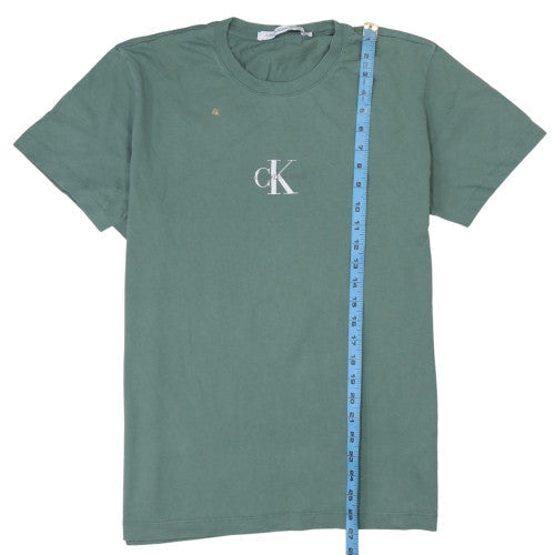 Mens UK Size L Calvin Klein Jeans Green  T-Shirt