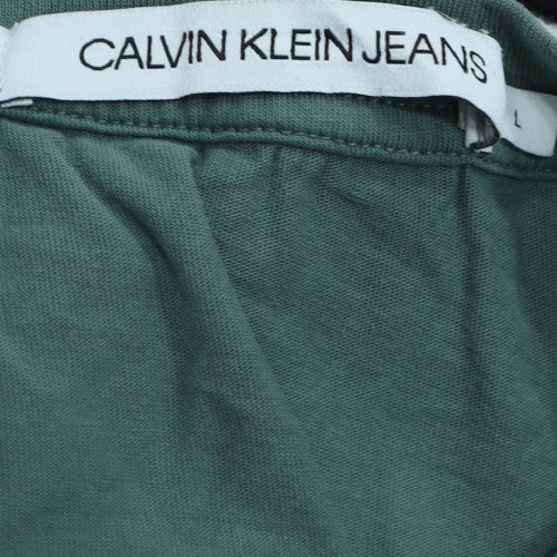 Mens UK Size L Calvin Klein Jeans Green  T-Shirt