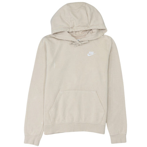 Womens UK Size S Nike Beige Pullover Hoodie