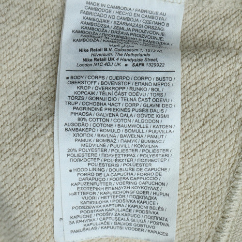 Womens UK Size S Nike Beige Pullover Hoodie