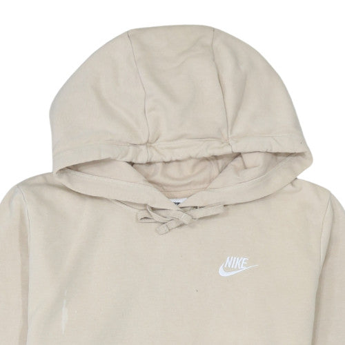 Womens UK Size S Nike Beige Pullover Hoodie