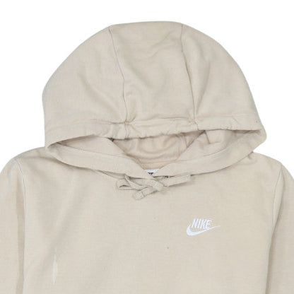 Womens UK Size S Nike Beige Pullover Hoodie