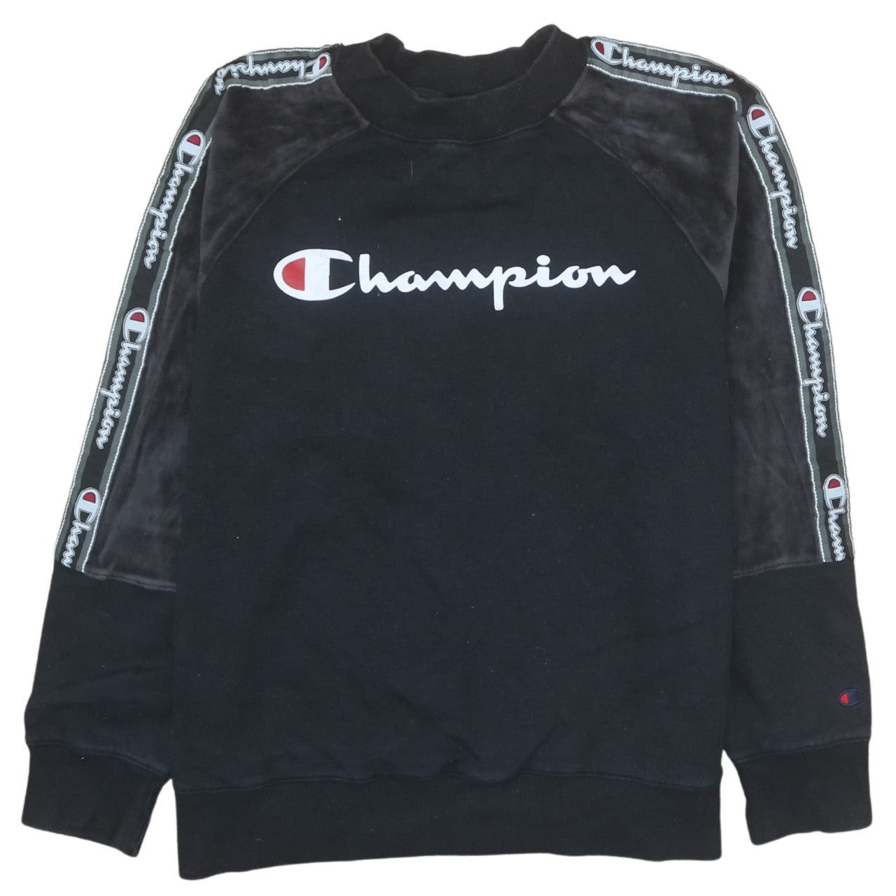 Womens UK Size M Champion Black Pullover Sweatshirt