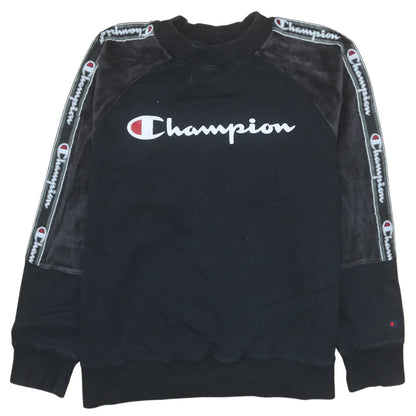 Womens UK Size M Champion Black Pullover Sweatshirt