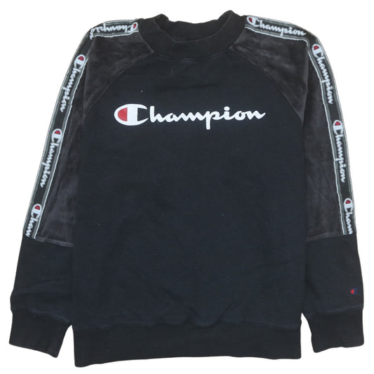Womens UK Size M Champion Black Pullover Sweatshirt